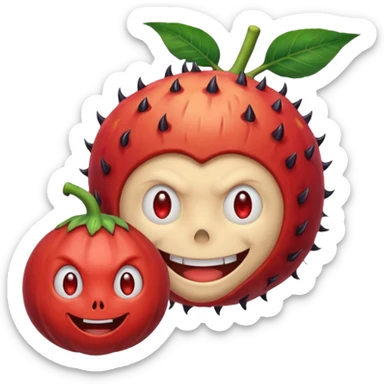 Luffy davil frut for One piece  sticker