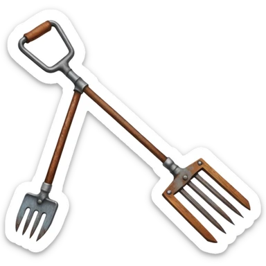 a pitchfork sticker