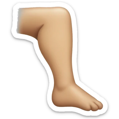 leg injured  sticker