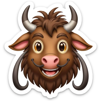 happy gnu sticker