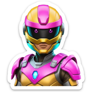 cyberpunk power ranger sticker