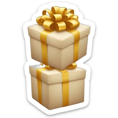gift with smile face sticker