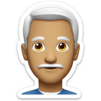 A man wird a chair  sticker