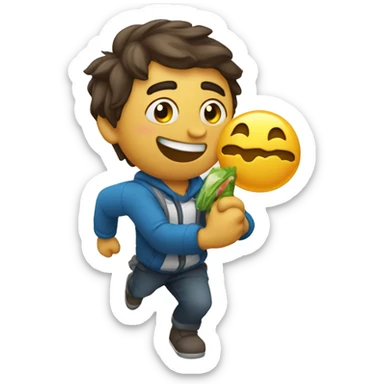 Desabafando e rindo ao mesmo tempo sticker