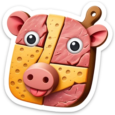 picasso abstract art SPAM MEAT painting sticker