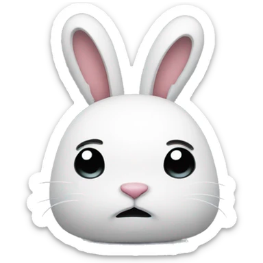 sad bunny sticker