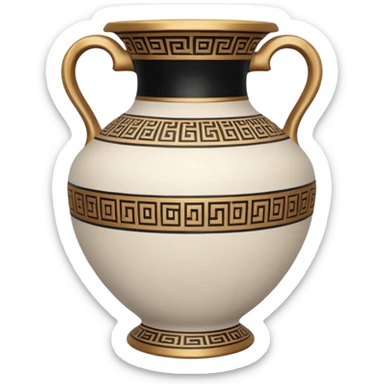 white ancient greece sticker