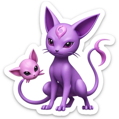 Noibat-Mewtwo-Espeon-hybrid sticker