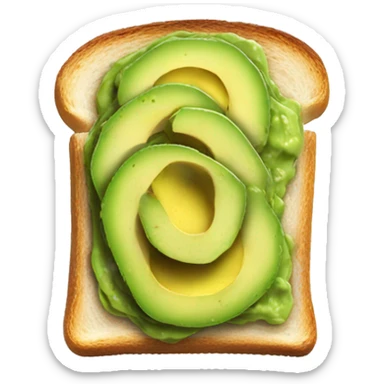 Avocado toast  sticker