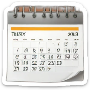 brick wall with calendar poster sticker