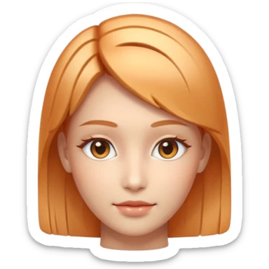 AI Support Agent holo-human-like Cyber AI face, warm, calm and friendly. Holographic look.Soft AI face with a listening, welcoming expression, minimal facial lines, calm eyes.  sticker