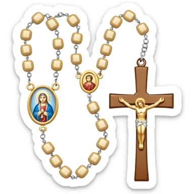 Rosario católico  sticker