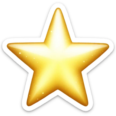 Shiny star sticker