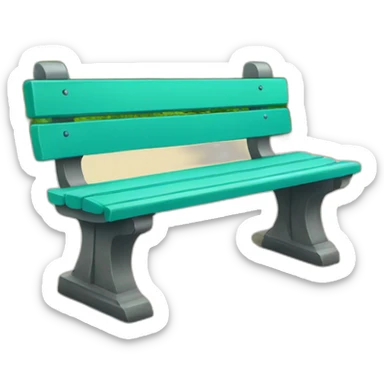 park bench sticker