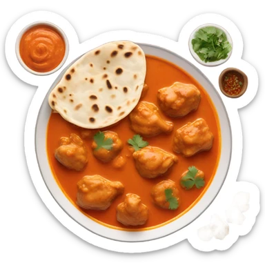 Chicken tikka massala sticker