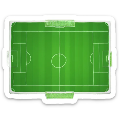 soccer pitch sticker