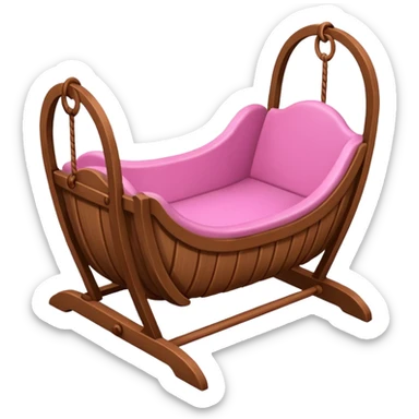 Cradles pink  sticker