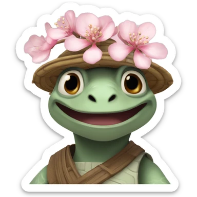 Master oogway with blossom  sticker