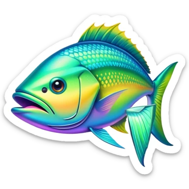 mahi mahi fish  sticker
