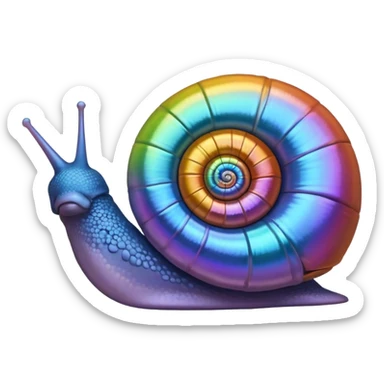 colorful snail shell sticker