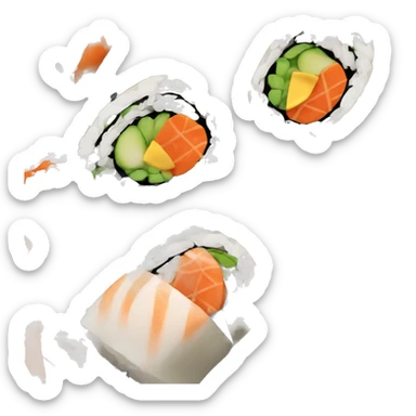One Sushi roll sticker