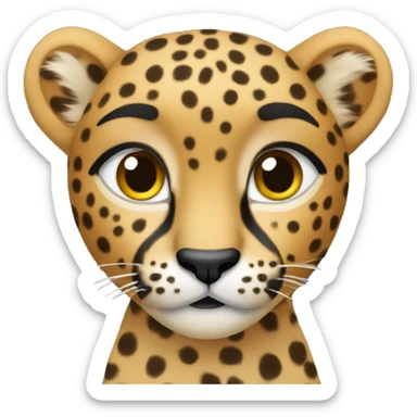 create a cheetah sticker