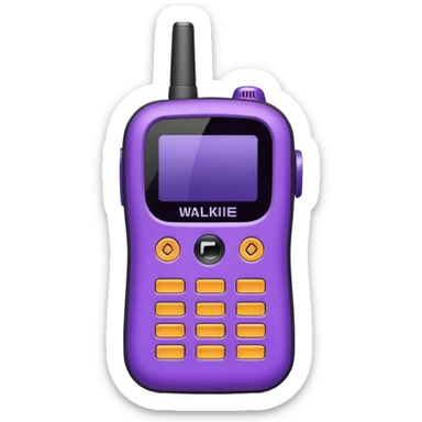 purple walkie talkie emoji sticker