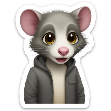 Unemployed Possum  sticker
