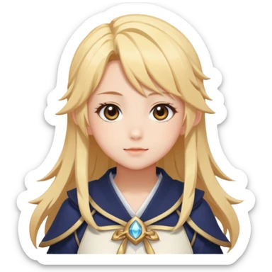 Cute Lumine from Genshin Impact in Photorealistic Hoyoverse Anime Style  sticker