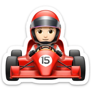 Formula racer sticker