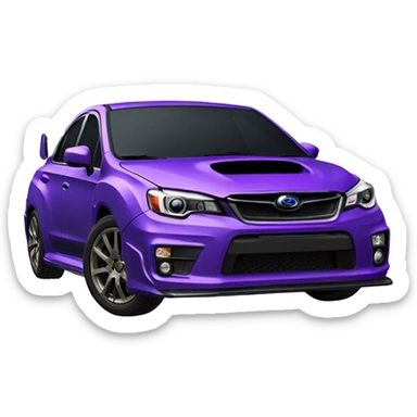 purple wrx  sticker