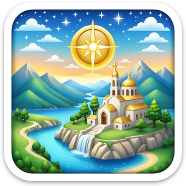 gorgeous beautiful sparkly divine spiritual holy aesthetic full scenic SCENERY sticker