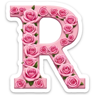 Roses alphabet kekeli sticker