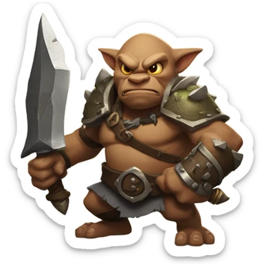 Moblin and bokoblin fighting sticker