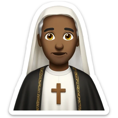 An extreme catholic person sticker