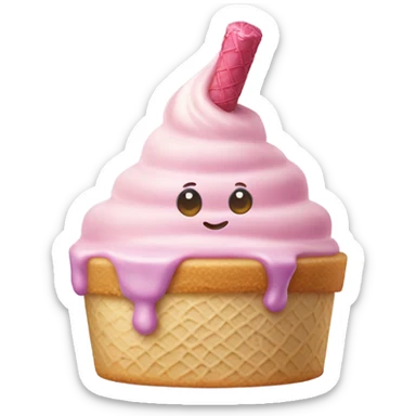 Birthday cake flavored ice cream sticker