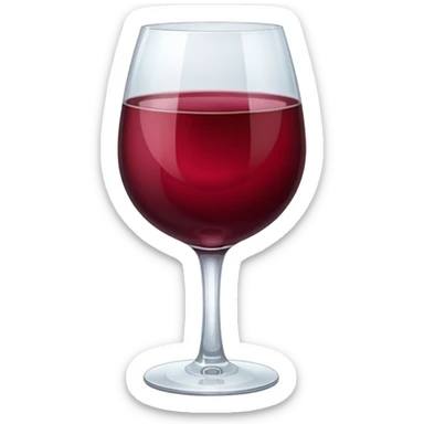 glass of wine  sticker