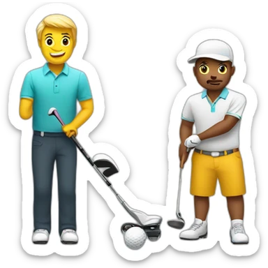 golfing with a midget sticker