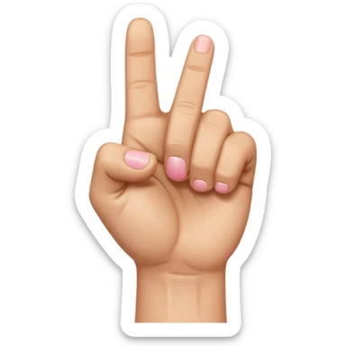 light brown hand in a fist with pinky finger raised sticker