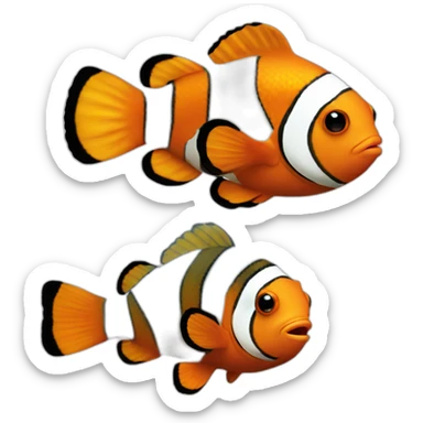 Cute little Clownfish   sticker