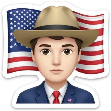 AF America first flag Nick Fuentes  sticker