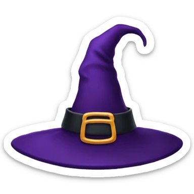 witch hat sticker