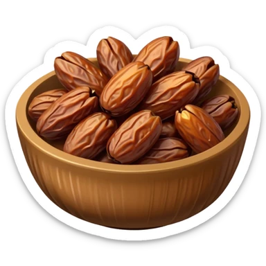 bowl filled with dates sticker