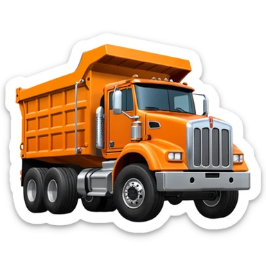 Kenworth triaxle dump truck sticker