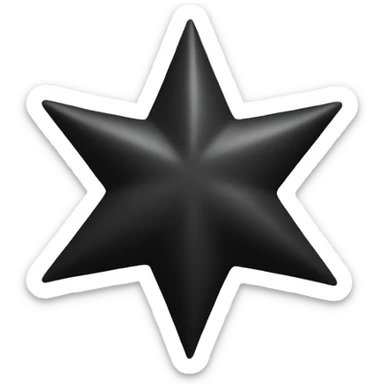 black star half filled for review sticker