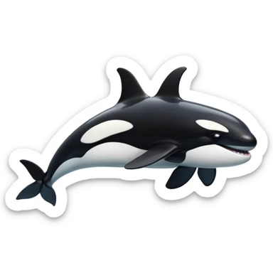orca whale sticker