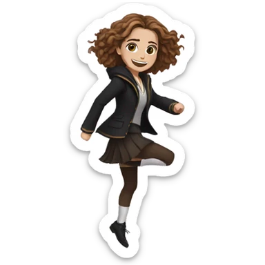 dancing hermione granger sticker