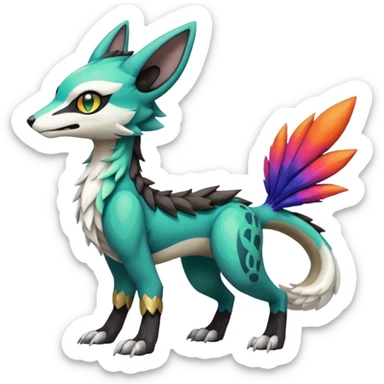 Meloetta-Vernid-Trico-Sergal-Protogen-Primagen-Pokémon-Fakémon-creature sticker