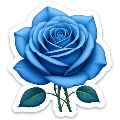 Mavi gül sticker