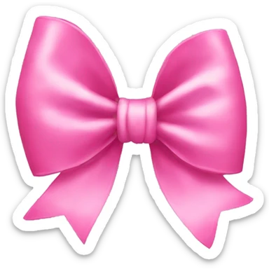 pink bow  sticker